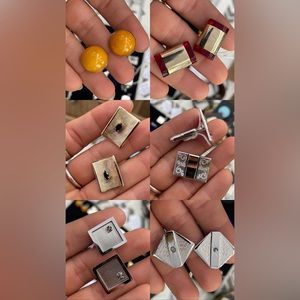 Vintage cuff links and tie pins